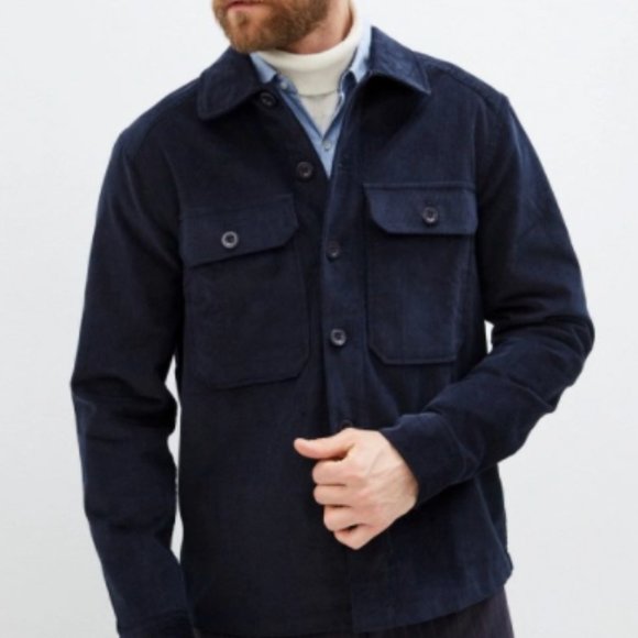 Michael Kors Other - Michael Kors Mens Curdoroy Trucker Shirt - Navy Blue - Medium & Large
